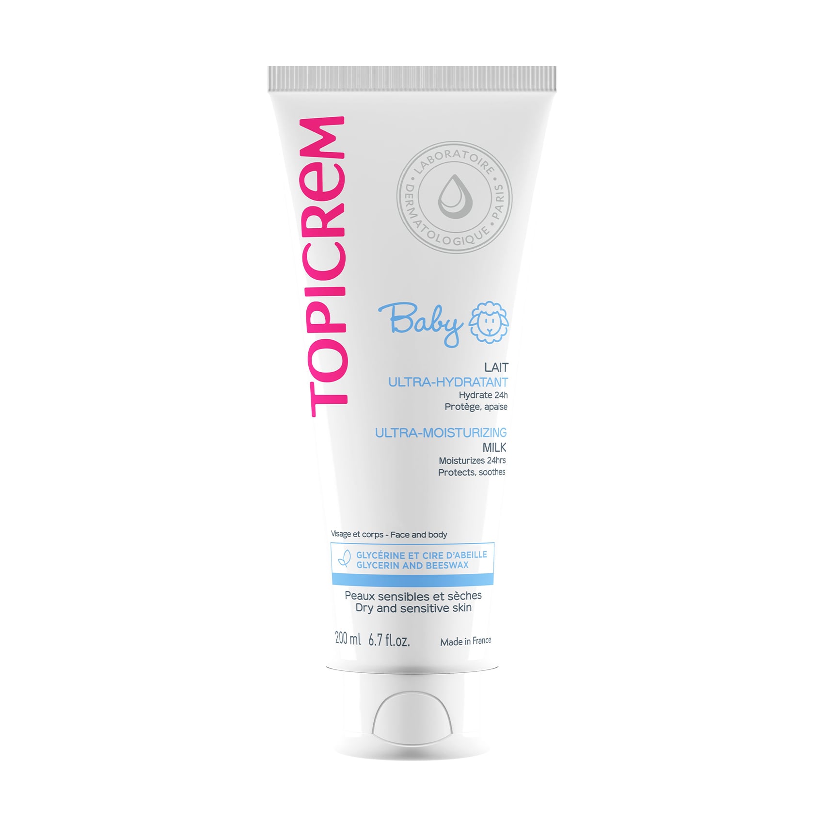 Ультразволожувальне дитяче молочко для тіла Topicrem Baby My 1st Moisturizing Milk, 200 мл